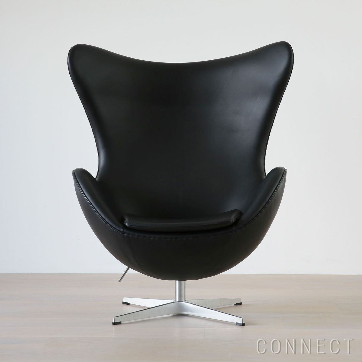 FRITZ HANSEN（フリッツ・ハンセン） / EGG（エッグチェア） / ラウンジチェア / Essential Leather（エッセンシャルレザー） / ブラック