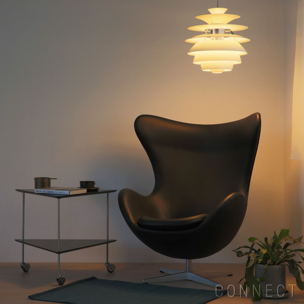 FRITZ HANSEN（フリッツ・ハンセン） / EGG（エッグチェア） / ラウンジチェア / Essential Leather（エッセンシャルレザー） / ブラック