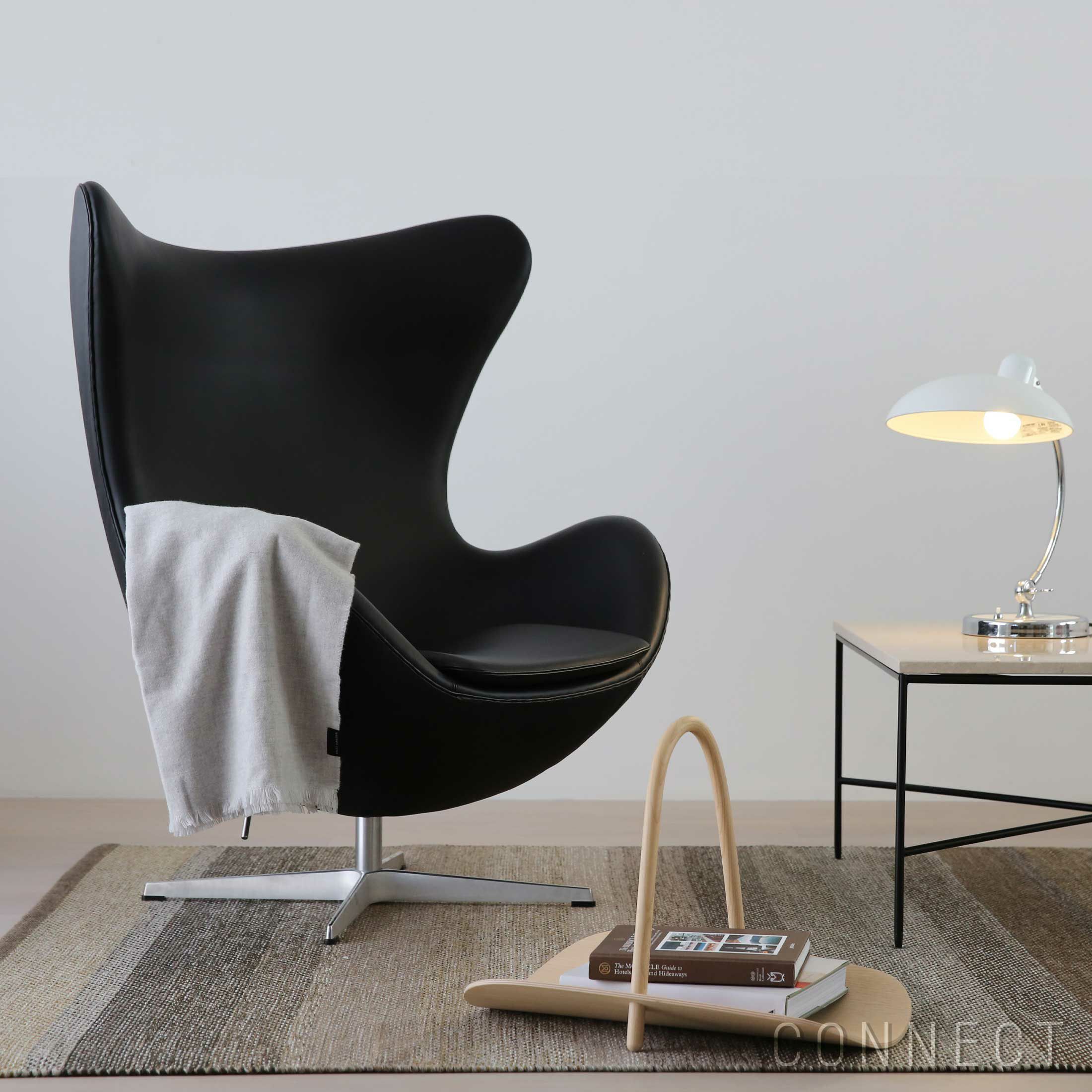 FRITZ HANSEN（フリッツ・ハンセン） / EGG（エッグチェア） / ラウンジチェア / Essential Leather（エッセンシャルレザー） / ブラック