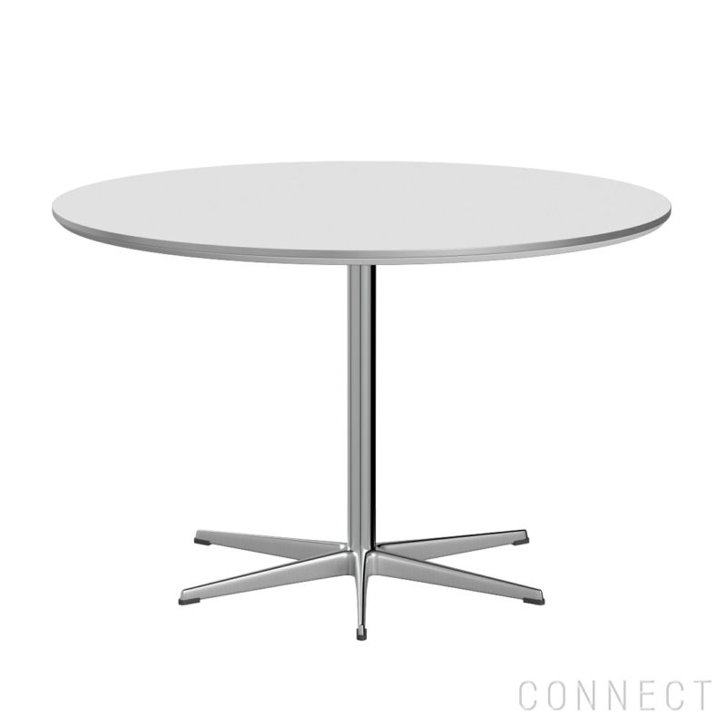 FRITZ HANSEN（フリッツ・ハンセン） / TABLE SERIES（テーブルシリーズ）A825 / 円テーブル / ホワイト / シルバーグレー脚 / &#216;120cm