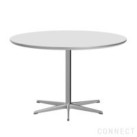 FRITZ HANSEN（フリッツ・ハンセン） / TABLE SERIES（テーブルシリーズ）A825 / 円テーブル / ホワイト / シルバーグレー脚 / &#216;120cm