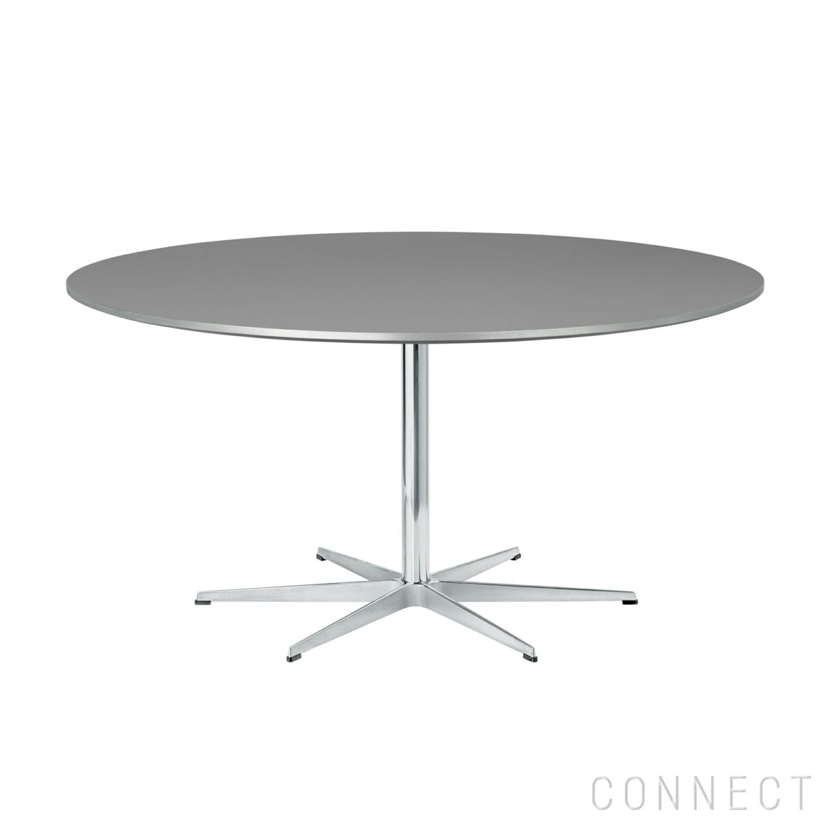 FRITZ HANSEN（フリッツ・ハンセン） / TABLE SERIES（テーブルシリーズ）A826 / 円テーブル / グレー / クローム脚 / Ø145cm