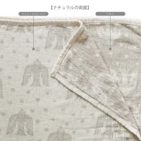 リネン＆シュニールコットンブランケット birds in the snow / シングル 140×180cm