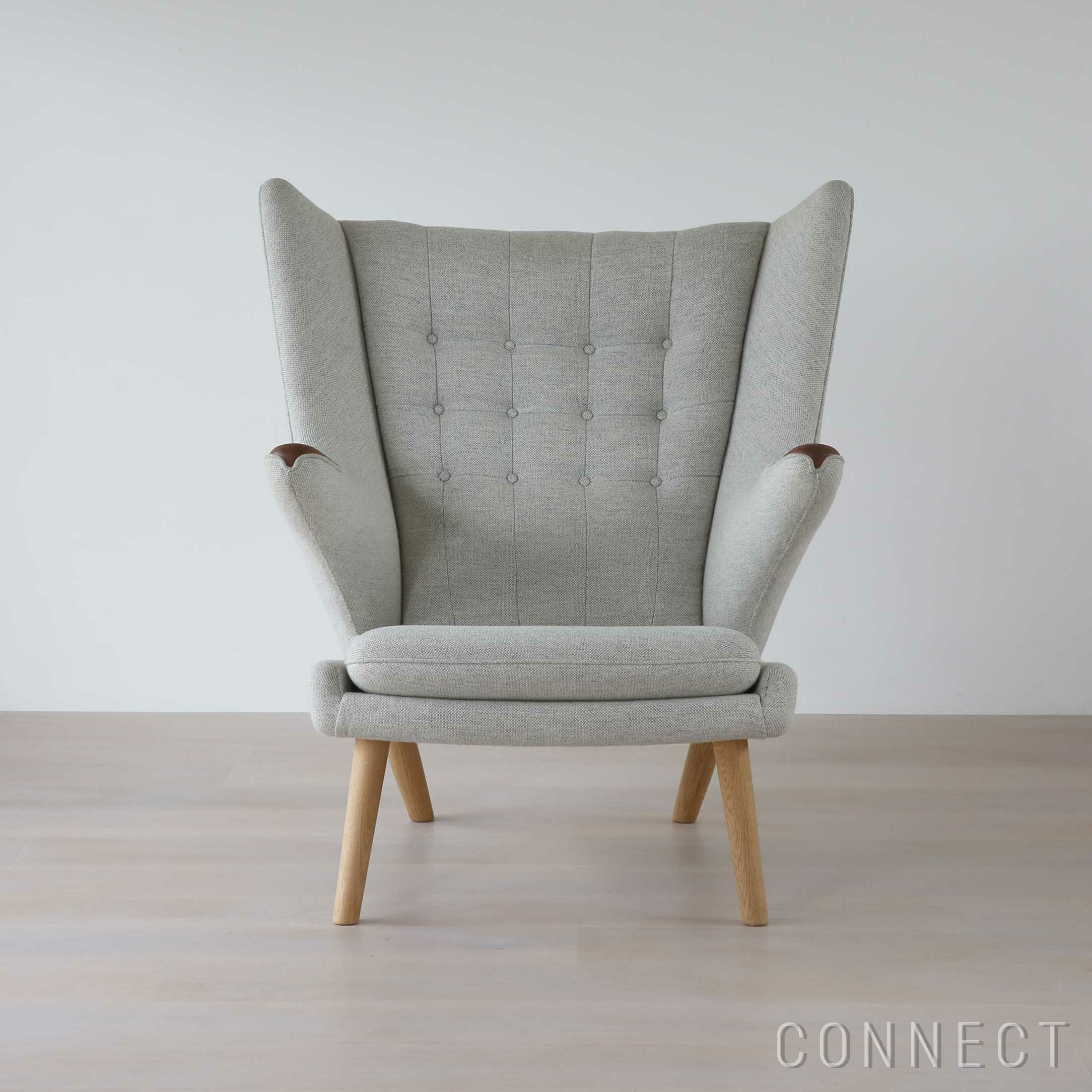 PP Mobler（PPモブラー） / PP19（パパベア） イージーチェア / オーク材・ソープフィニッシュ /  ネイルチーク / STANDARD FABRIC Hallingdal ♯110（ハリンダル） / ラウンジチェア