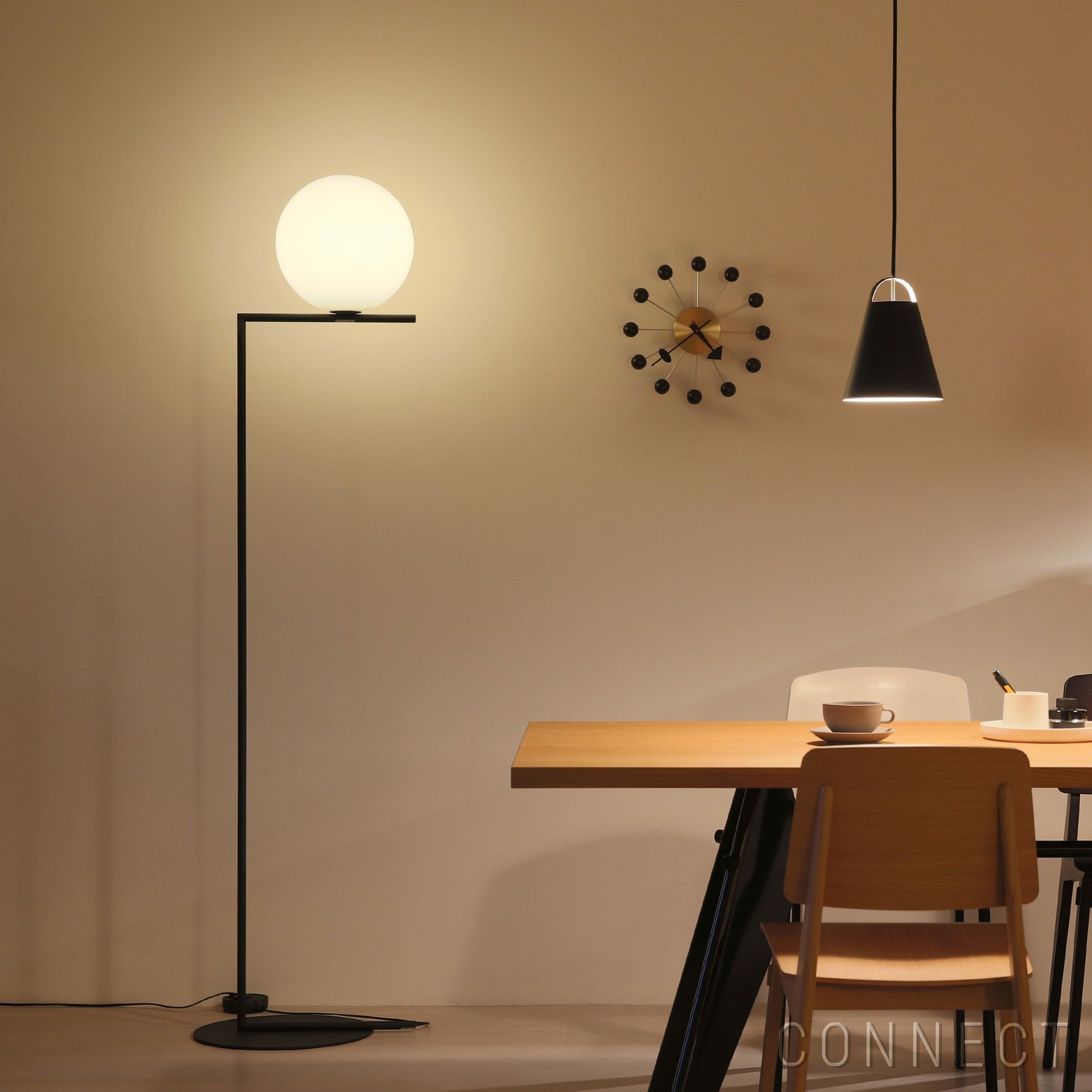 動作品！ 揺らが FLOS TAB LED F ブラック フロアスタンドライト