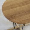 CARL HANSEN & SON （カールハンセン＆サン） E021 / EMBRACE LOUNGE TABLE / オーク材・オイル仕上げ・ブラック脚 / φ48cm / コーヒーテーブル