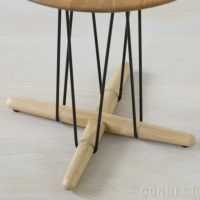 CARL HANSEN & SON （カールハンセン＆サン） E021 / EMBRACE LOUNGE TABLE / オーク材・オイル仕上げ・ブラック脚 / φ48cm / コーヒーテーブル