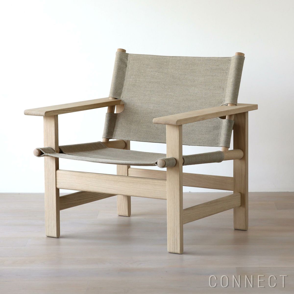 FREDERICIA（フレデリシア） / The Canvas Chair（キャンバスチェア） / Model 2031 / オーク材・ソープ仕上げ / ラウンジチェア