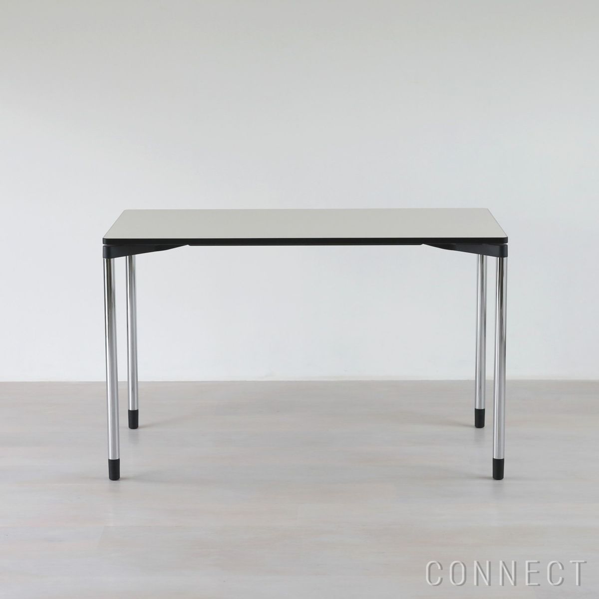 Vitra（ヴィトラ） / Map Table （マップテーブル）長方形 W1200 / ソフトライト天板 / クローム脚・ポリッシュ仕上げ・グライド付き / デスク