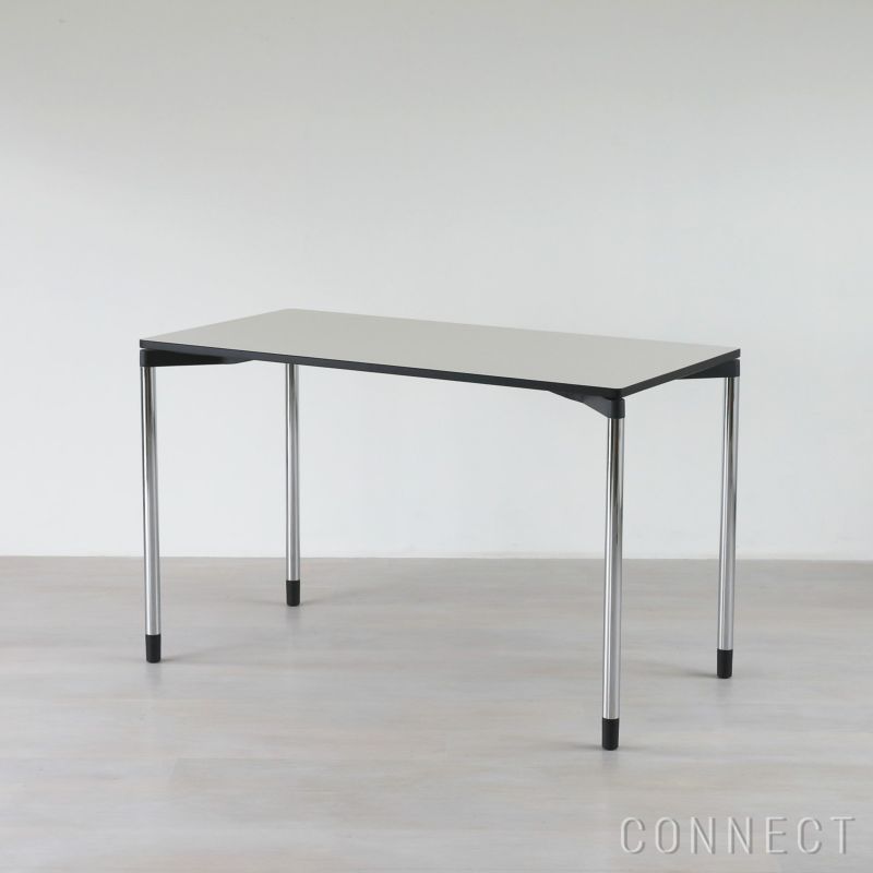 Vitra（ヴィトラ） / Map Table （マップテーブル）長方形 W1200 / ソフトライト天板 / クローム脚・ポリッシュ仕上げ・グライド付き / デスク