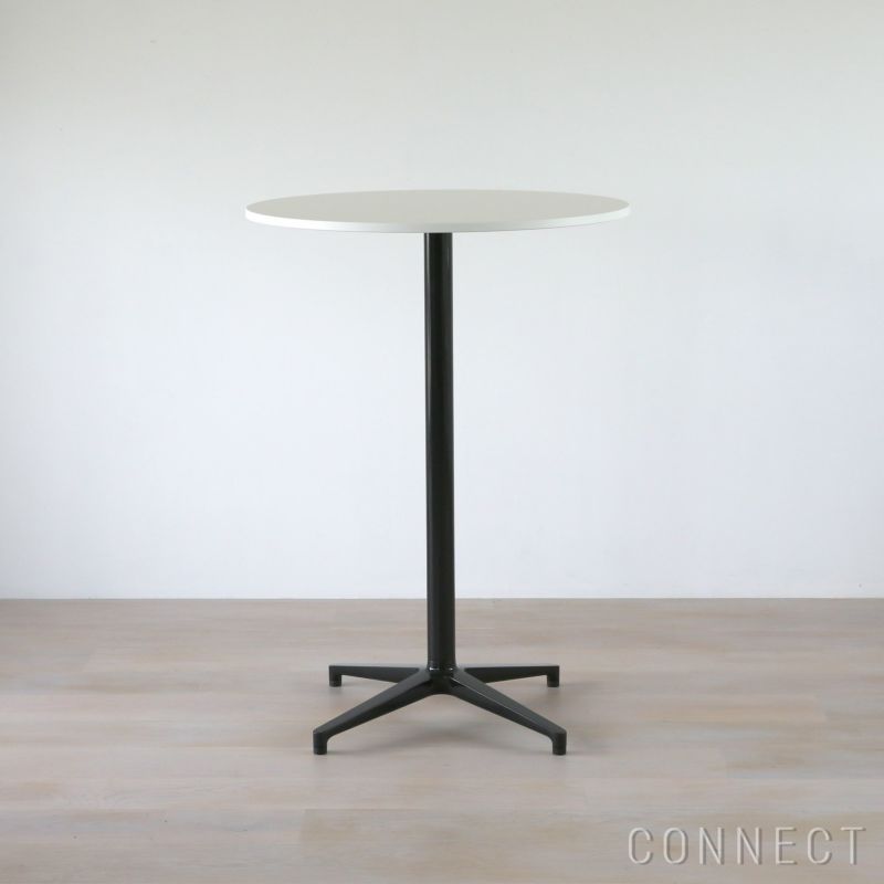 Vitra（ヴィトラ） / Bistro Stand-up Table（ビストロ スタンドアップテーブル）Φ796 / メラミンホワイト天板 /  ベーシックダーク脚・パウダーコート仕上げ / ラウンドテーブル
