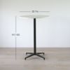 Vitra（ヴィトラ） / Bistro Stand-up Table（ビストロ スタンドアップテーブル）Φ796 / メラミンホワイト天板 / ベーシックダーク脚・スムース仕上げ / ラウンドテーブル