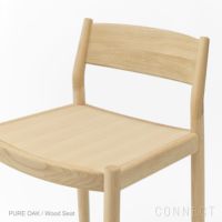 KARIMOKU CASE STUDY（カリモクケーススタディ） / MINATOMIRAI  N-BS01-LOW / ノームバースツール（LOW） / Wood Seat