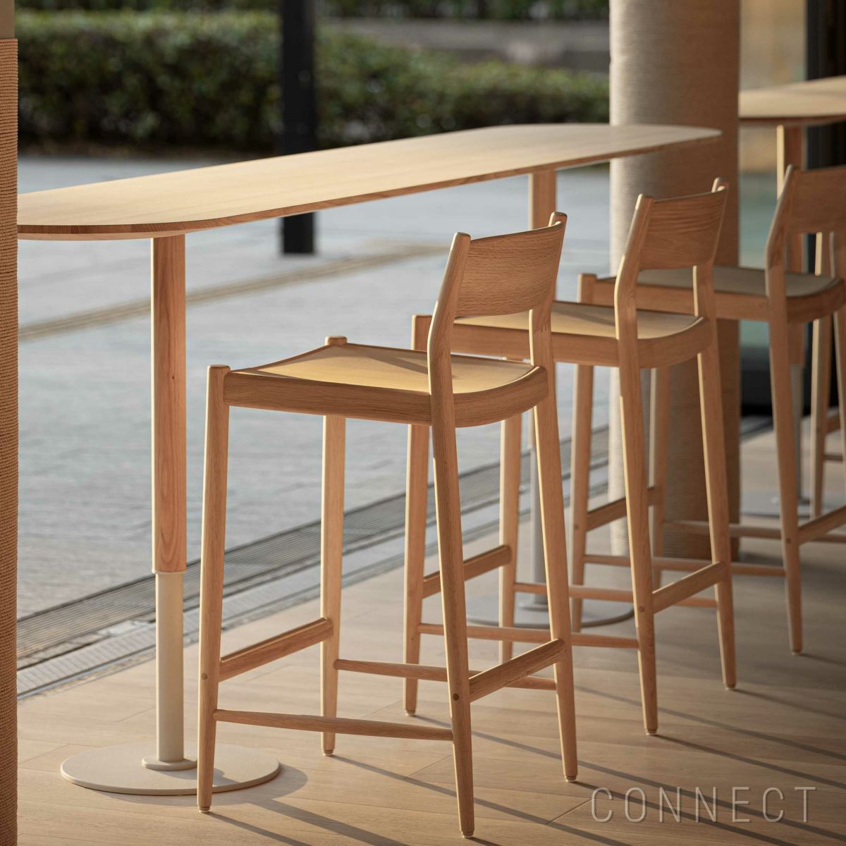 KARIMOKU CASE STUDY（カリモクケーススタディ） / MINATOMIRAI  N-BS01-LOW / ノームバースツール（LOW） / Wood Seat