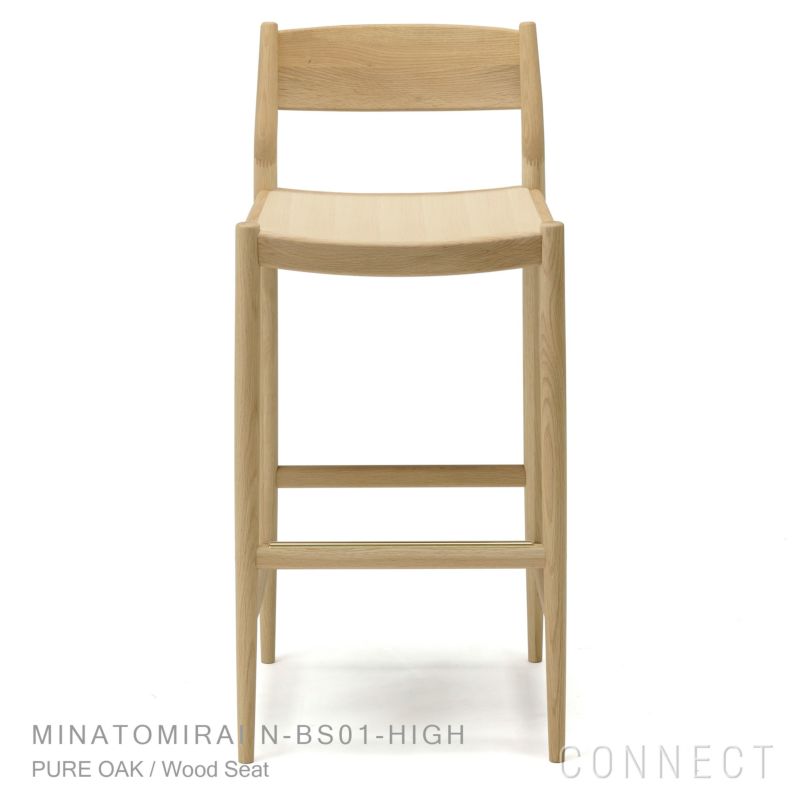 KARIMOKU CASE STUDY（カリモクケーススタディ） / MINATOMIRAI N-BS01-HIGH / ノームバースツール（ HIGH）/ Wood Seat