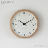 LEMNOS ( レムノス ) / Campagne air（カンパーニュ エール）［温湿度計付］ / 掛け時計