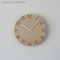LEMNOS ( レムノス ) / CARVED WOOD BIRCH（カーヴド ウッド バーチ） / Lサイズ / 掛け時計