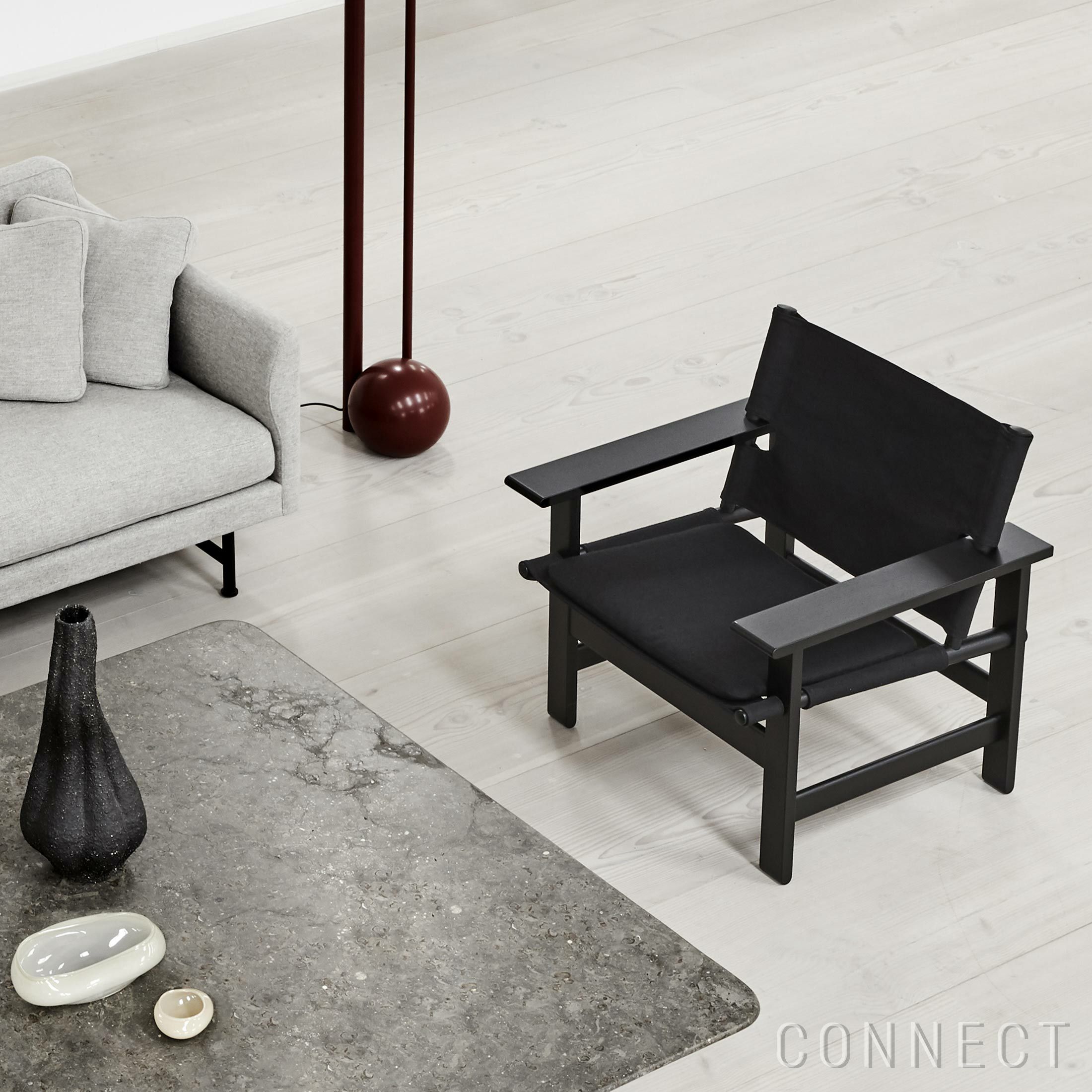 FREDERICIA（フレデリシア） / The Canvas Chair（キャンバスチェア） / Model 2031 / オーク材・ブラックラッカー仕上げ / ラウンジチェア