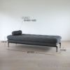 Vitra（ヴィトラ） / Suita Daybed tufted（スイタデイベッドタフテッド） / Volo mid-gray / ロールクッション付き / ソファ