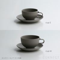 yumiko iihoshi porcelain （イイホシユミコ） / SHIONARI（シオナリ） / saucer（ソーサー） / グレー