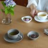 yumiko iihoshi porcelain （イイホシユミコ） / SHIONARI（シオナリ） / saucer（ソーサー） / グレー