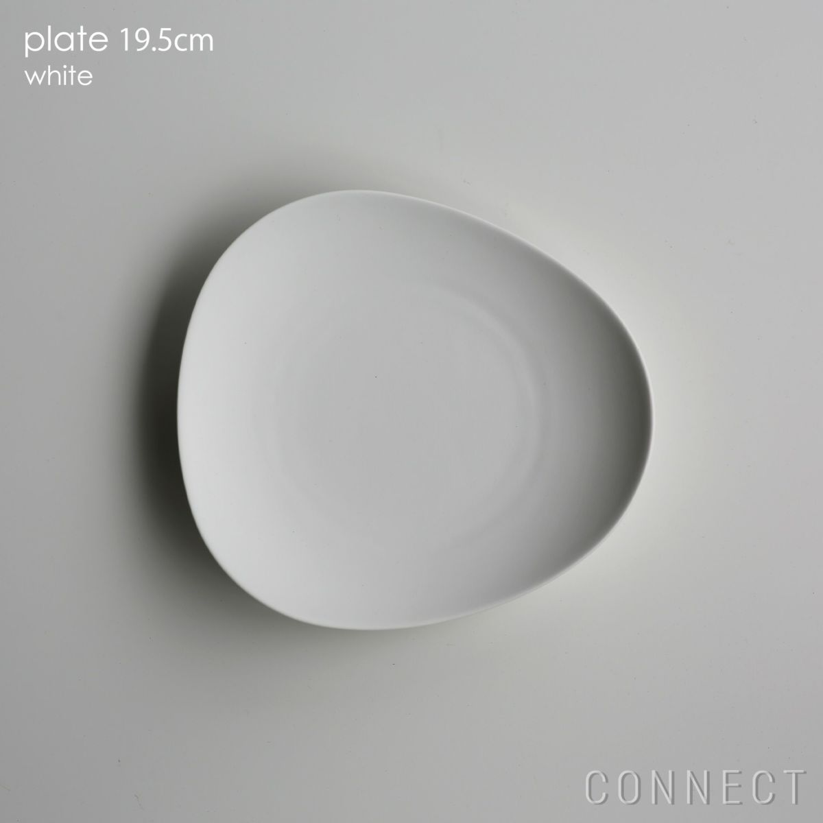 yumiko iihoshi porcelain （イイホシユミコ） / SHIONARI（シオナリ） / plate（プレート） 19.5cm / ホワイト