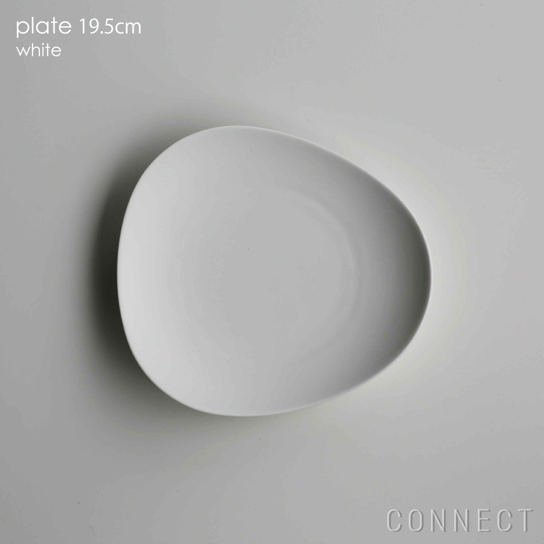 yumiko iihoshi porcelain （イイホシユミコ） / SHIONARI（シオナリ） / plate（プレート） 19.5cm / ホワイト