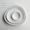 yumiko iihoshi porcelain （イイホシユミコ） / SHIONARI（シオナリ） / plate（プレート） 19.5cm / ホワイト