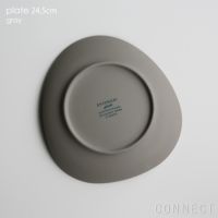 yumiko iihoshi porcelain （イイホシユミコ） / SHIONARI（シオナリ） / plate（プレート） 24.5cm / グレー