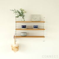 String（ストリング） / ストリングポケット オーク×ホワイト / 石膏ボードアンカー付き / 壁面収納