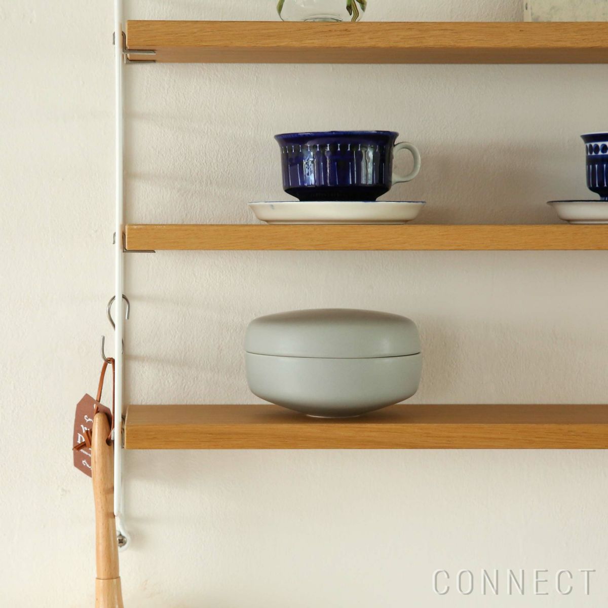 String（ストリング） / ストリングポケット オーク×ホワイト / 石膏ボードアンカー付き / 壁面収納