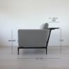 Vitra（ヴィトラ） / Suita Sofa 2-Seater back cushion Classic（ スイタ ソファ 2シーター, バック クッション クラシック ）トレー付き / F120 Credo  /ベーシックダーク脚・パウダーコート仕上げ