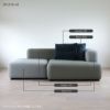 FRITZ HANSEN（フリッツ・ハンセン） / ALPHABET SOFA（アルファベットソファ） / PL210-3 PL210-4 / DIABLO FIORD / W2100【大草直子セレクション】