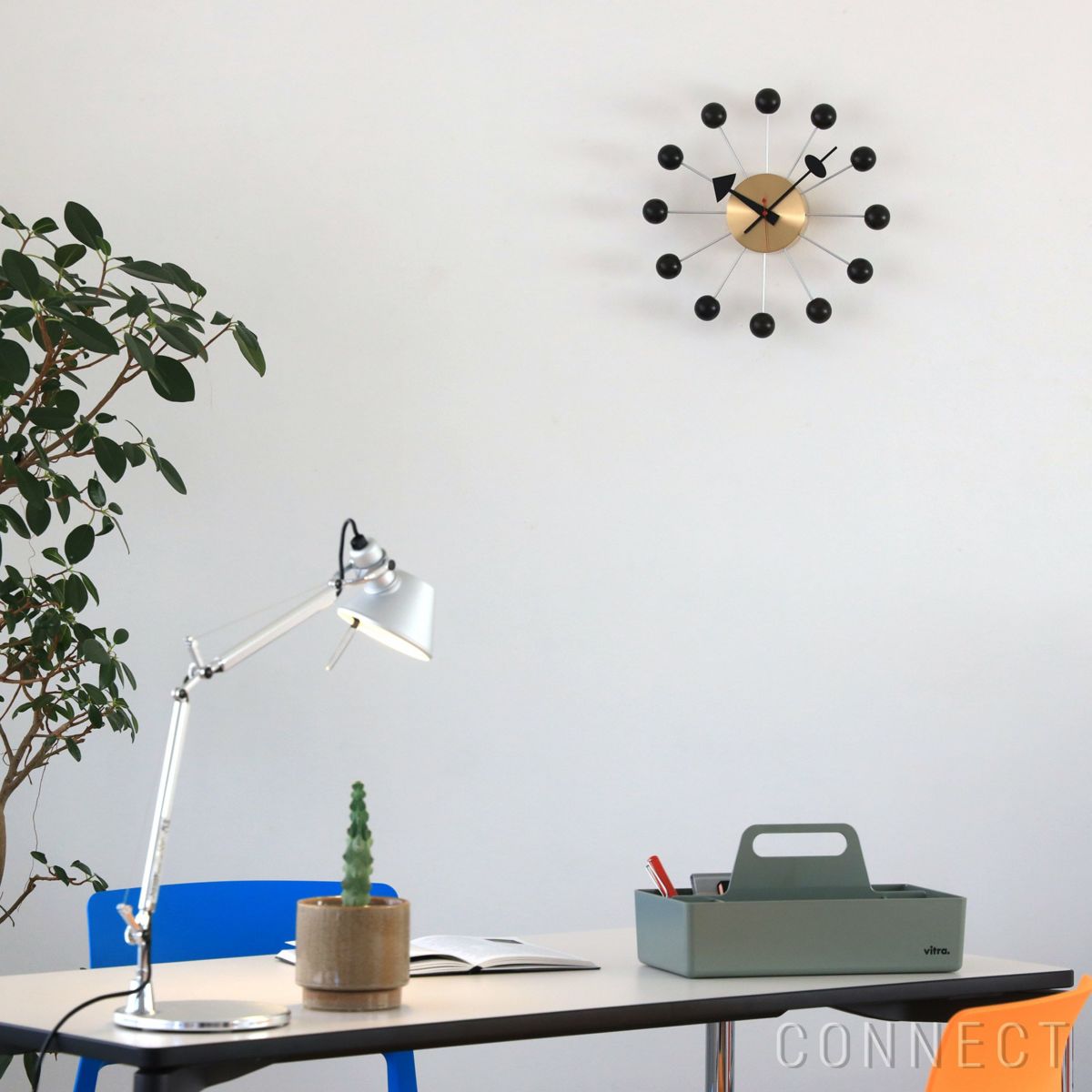 Vitra（ヴィトラ） / Wall Clocks（ウォールクロック） / Ball Clock（ボール クロック） / Black・Brass / 掛け時計
