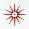 Vitra（ヴィトラ） / Wall Clocks（ウォールクロック） / Sunburst Clock（サンバースト クロック） / Red / 掛け時計