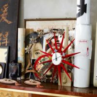 Vitra（ヴィトラ） / Wall Clocks（ウォールクロック） / Sunburst Clock（サンバースト クロック） / Red / 掛け時計