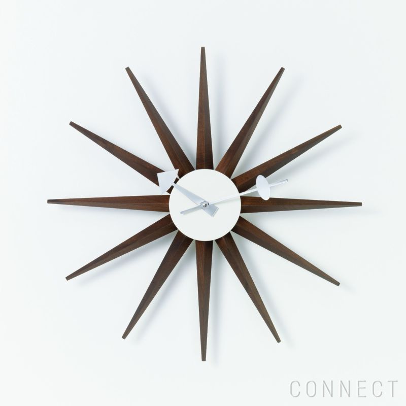 Vitra（ヴィトラ） / Wall Clocks（ウォールクロック） / Sunburst Clock（サンバースト クロック） / Walnut  / 掛け時計