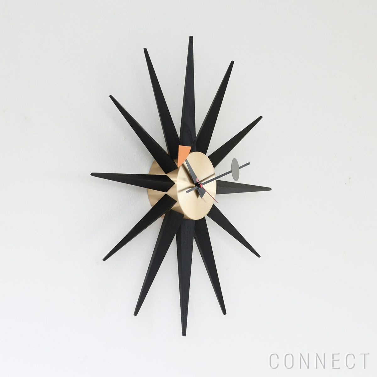 Vitra（ヴィトラ） / Wall Clocks（ウォールクロック） / Sunburst Clock（サンバースト クロック） / Black・Brass / 掛け時計