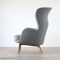 FRITZ HANSEN（フリッツ・ハンセン） / RO（ロオチェア） / ラウンジチェア / ウッドベース / Sunniva 242（スニバ）グレー