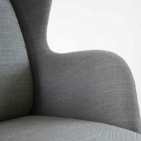 FRITZ HANSEN（フリッツ・ハンセン） / RO（ロオチェア） / ラウンジチェア / ウッドベース / Sunniva 242（スニバ）グレー