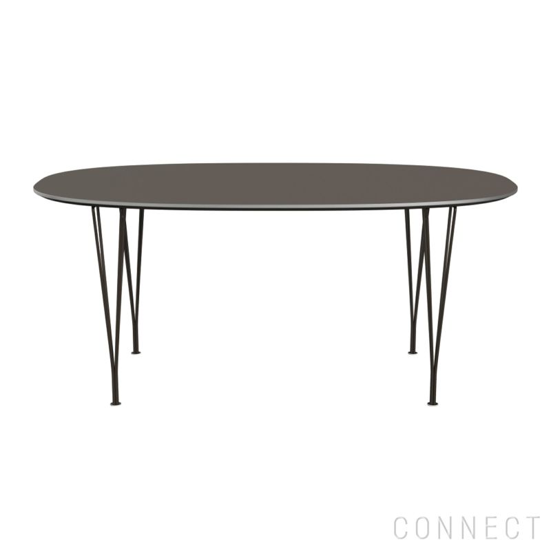 FRITZ HANSEN（フリッツ・ハンセン） / DININGTABLE（ダイニングテーブル）B616 / スーパー楕円テーブル / グレー / ブラウンブロンズ脚