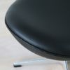 FRITZ HANSEN（フリッツ・ハンセン） / EGG FOOT STOOL（エッグチェア用フットスツール） / ラウンジチェア / Essential Leather（エッセンシャルレザー） / ブラック