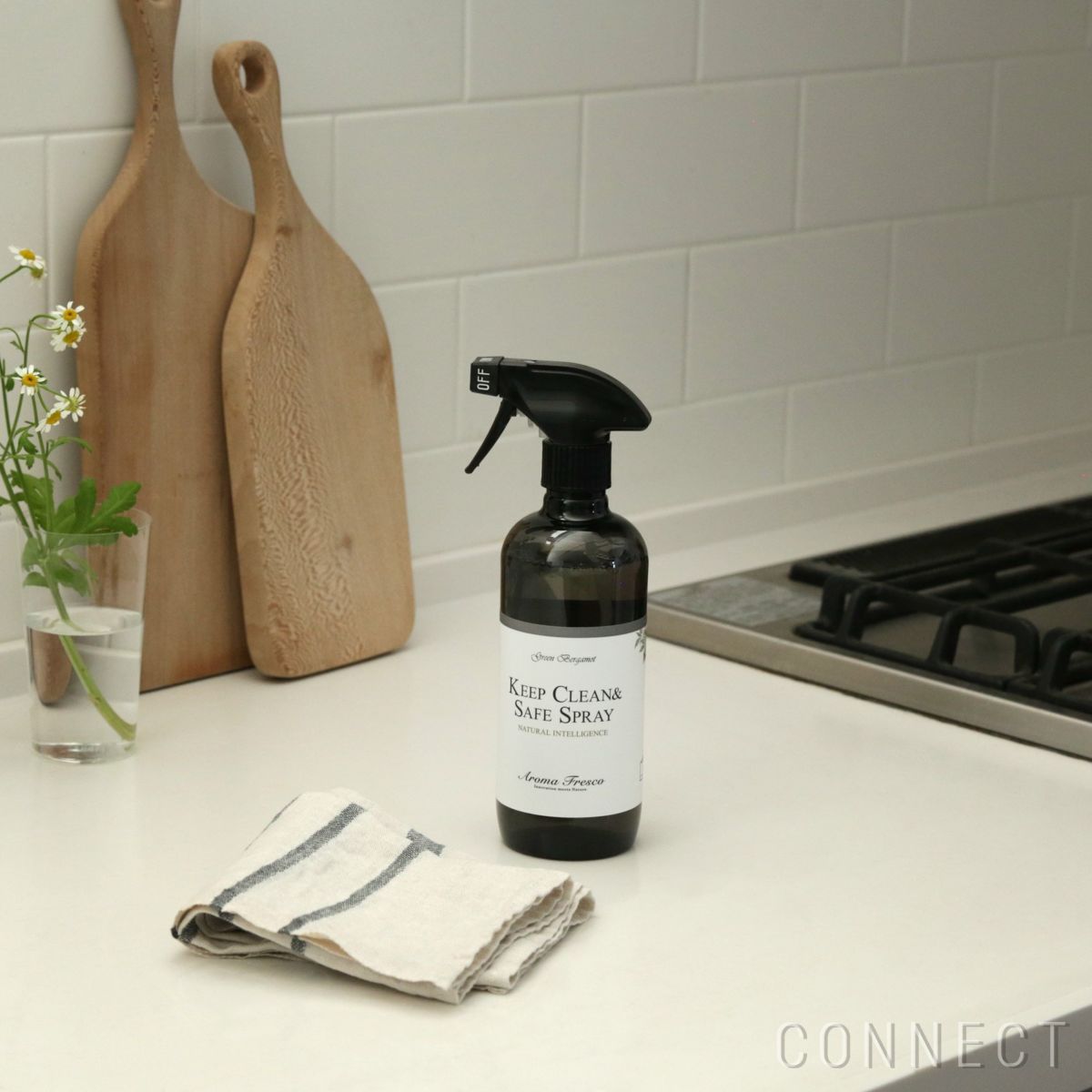 Aroma Fresco（アロマフレスコ） / キープクリーン＆セーフスプレー（キッチン・ダイニング用洗剤）480ml / グリーン・ベルガモット