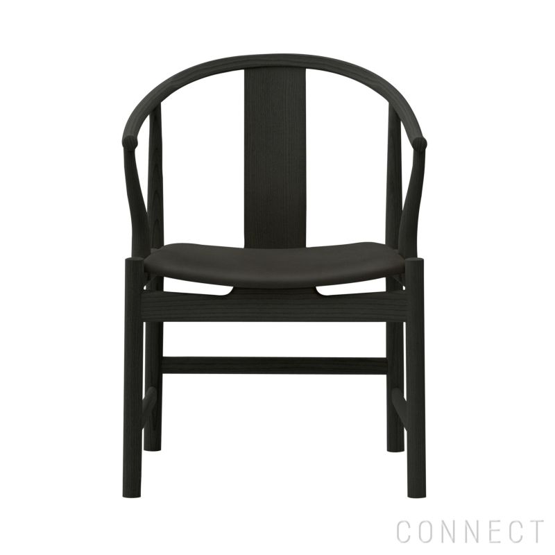PP Mobler（PPモブラー） / PP56 Chinese Chair（チャイニーズチェア） / アッシュ材・ラッカー仕上げ / スタンダードレザー / ブラック