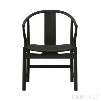 PP Mobler（PPモブラー） / PP56 Chinese Chair（チャイニーズチェア） / オーク材・Tannic Tint Black仕上げ / スタンダードレザー（Black）