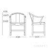 PP Mobler（PPモブラー） / PP56 Chinese Chair（チャイニーズチェア） / アッシュ材・ラッカー仕上げ / スタンダードレザー / ブラック