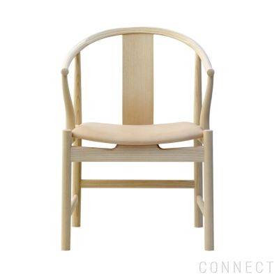 PP Mobler（PPモブラー） / PP56 Chinese Chair（チャイニーズチェア） / アッシュ材・ソープ仕上げ / スタンダードレザー（Nature）