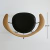PP Mobler（PPモブラー） / PP502 Swivel Chair（スイヴェルチェア） / オーク材・ソープ仕上げ / スタンダードレザー / ブラック