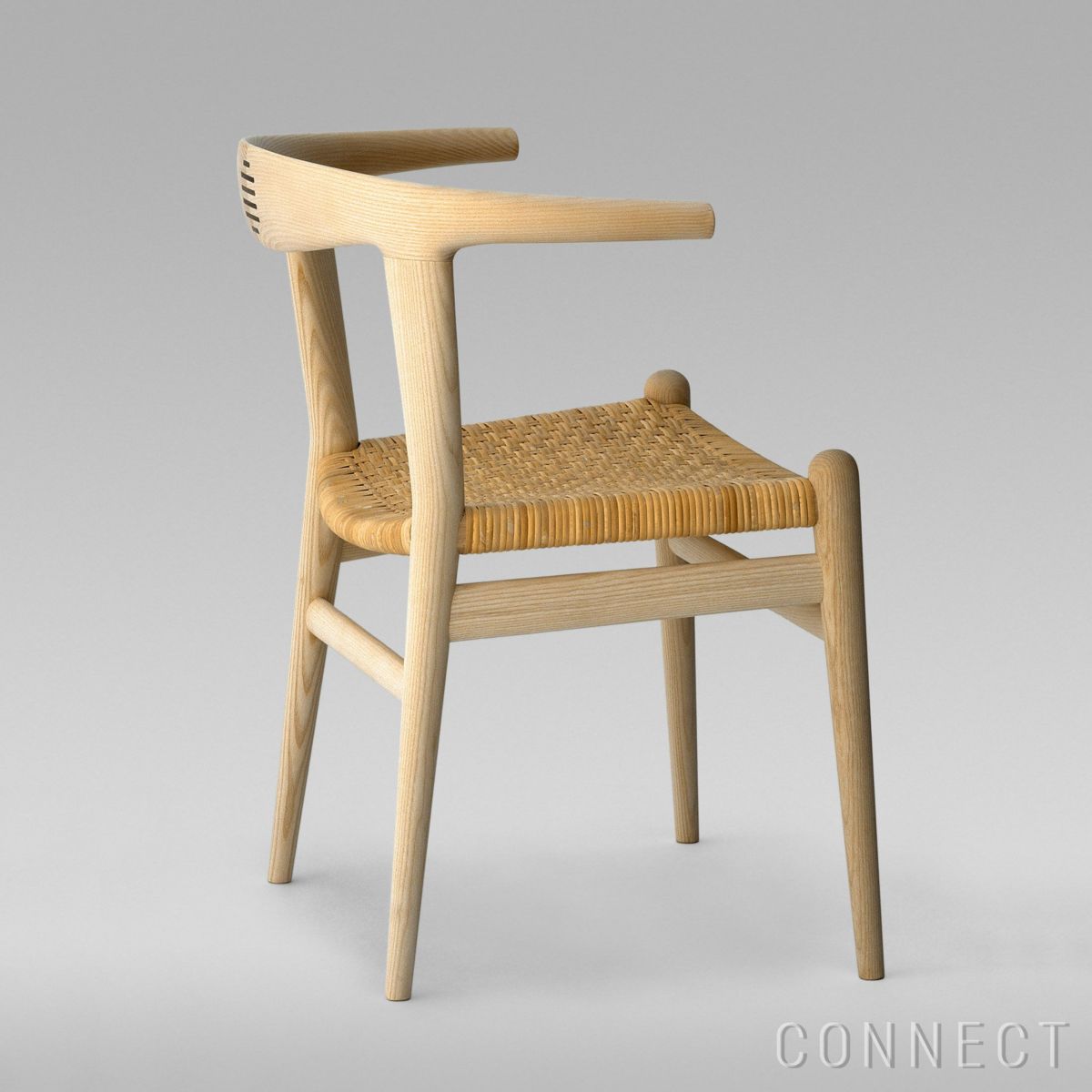 PP Mobler（PPモブラー） / PP518 Bull Chair（ブルチェア） / アッシュ材・ソープ仕上げ / ナチュラルペーパーコード