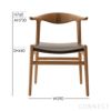 PP Mobler（PPモブラー） / PP505 Cow Horn Chair（カウホーンチェア） / チェリー材・クリアバイオオイル仕上げ / ナチュラルペーパーコード